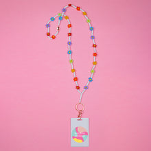 Load image into Gallery viewer, Rainbow Flower ID Lanyard
