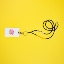 Load image into Gallery viewer, Black Pencil Teacher ID Lanyard
